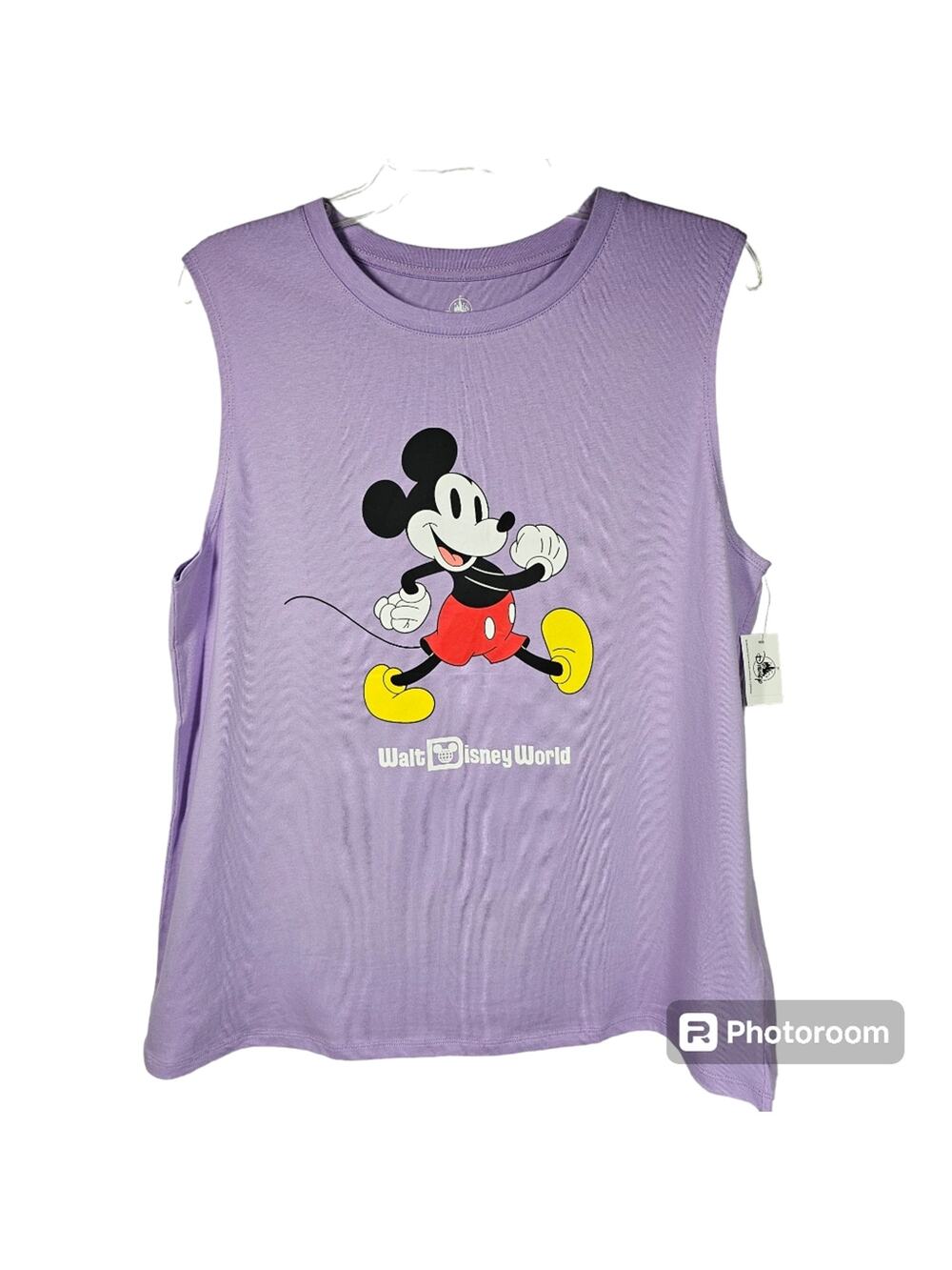Disney Parks Mickey Mouse Lilac Tank Top NWT Women's Size XL